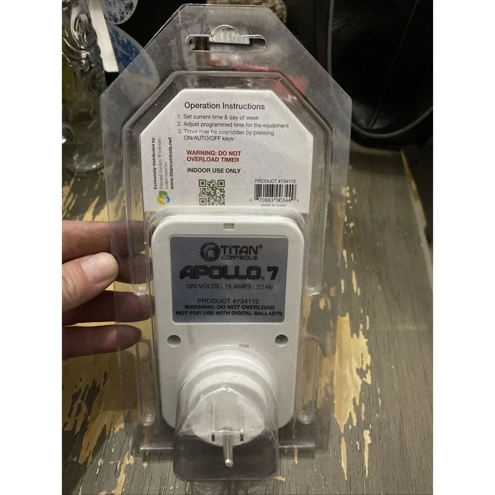 Titan Controls Apollo 7 Digital Timer One Outlet, Model #734112‎